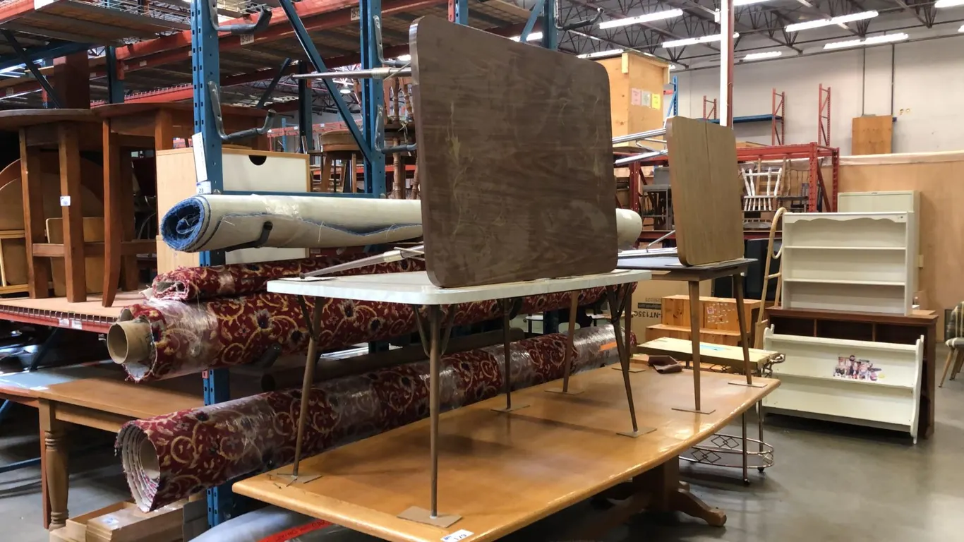2 KITCHEN TABLES 1950'S/60'S ERA