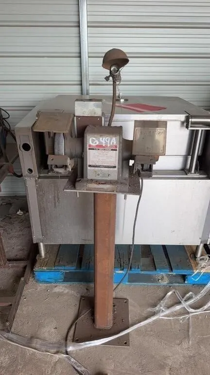 BENCH GRINDER ON PEDESTAL