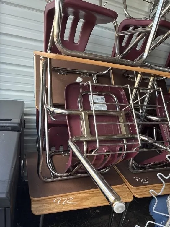 Set of 4 student desks