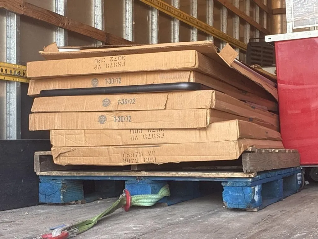 Stack of 7 tabletops no legs