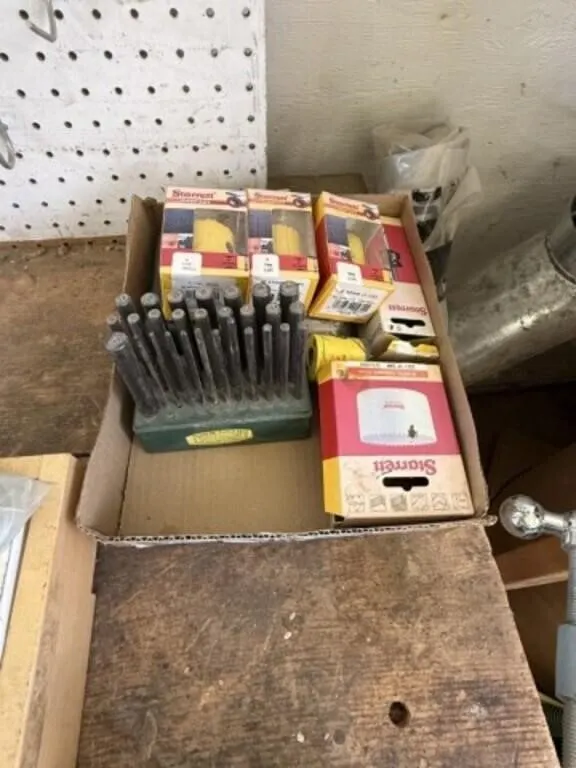 Box of Hole Saws, Spade Wood Bits &