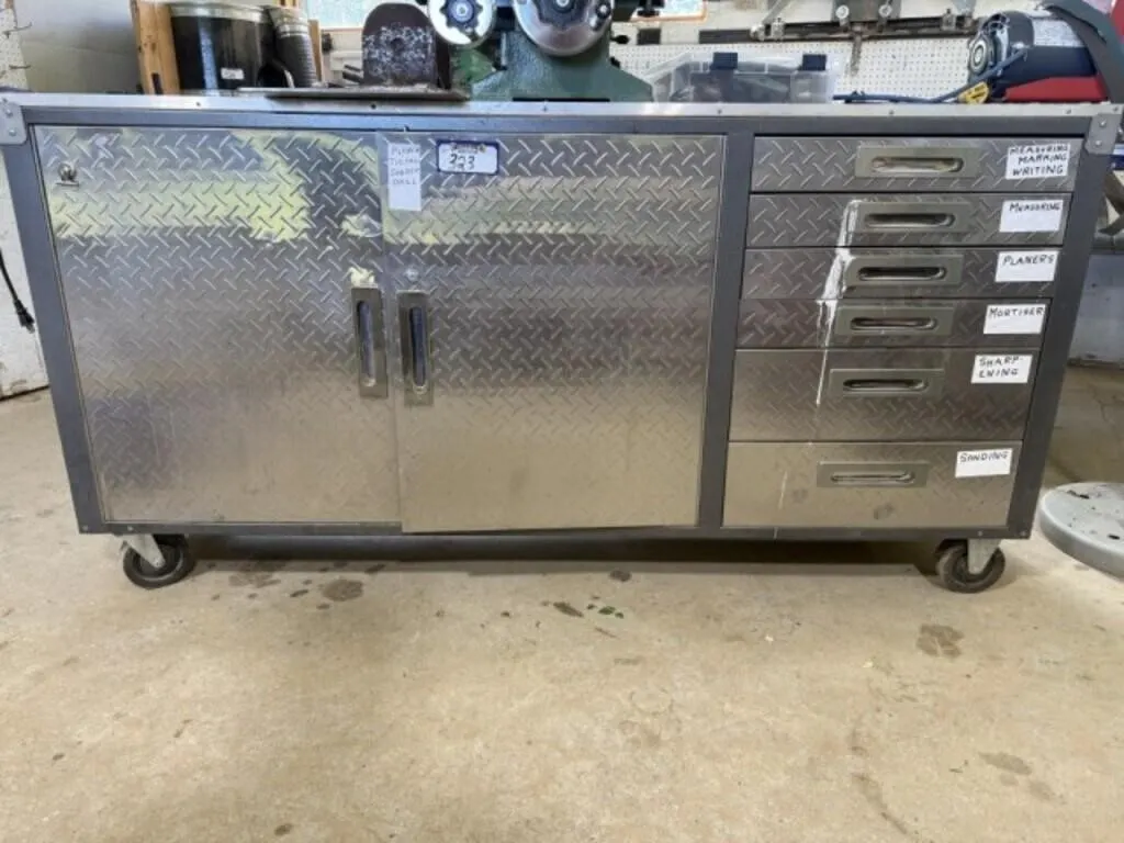 Mastercraft 20" x 72" Rolling Metal Cabinet c/w