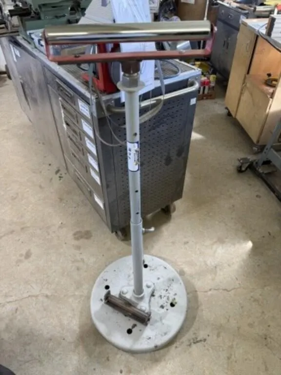 Homemade Stand c/w 2 - 13" & 8" Rollers