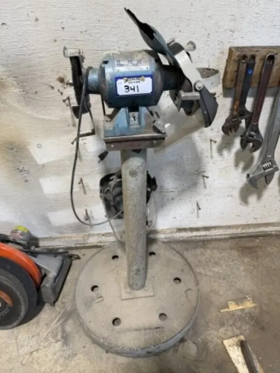6" Bench Grinder c/w Homemade Stand and