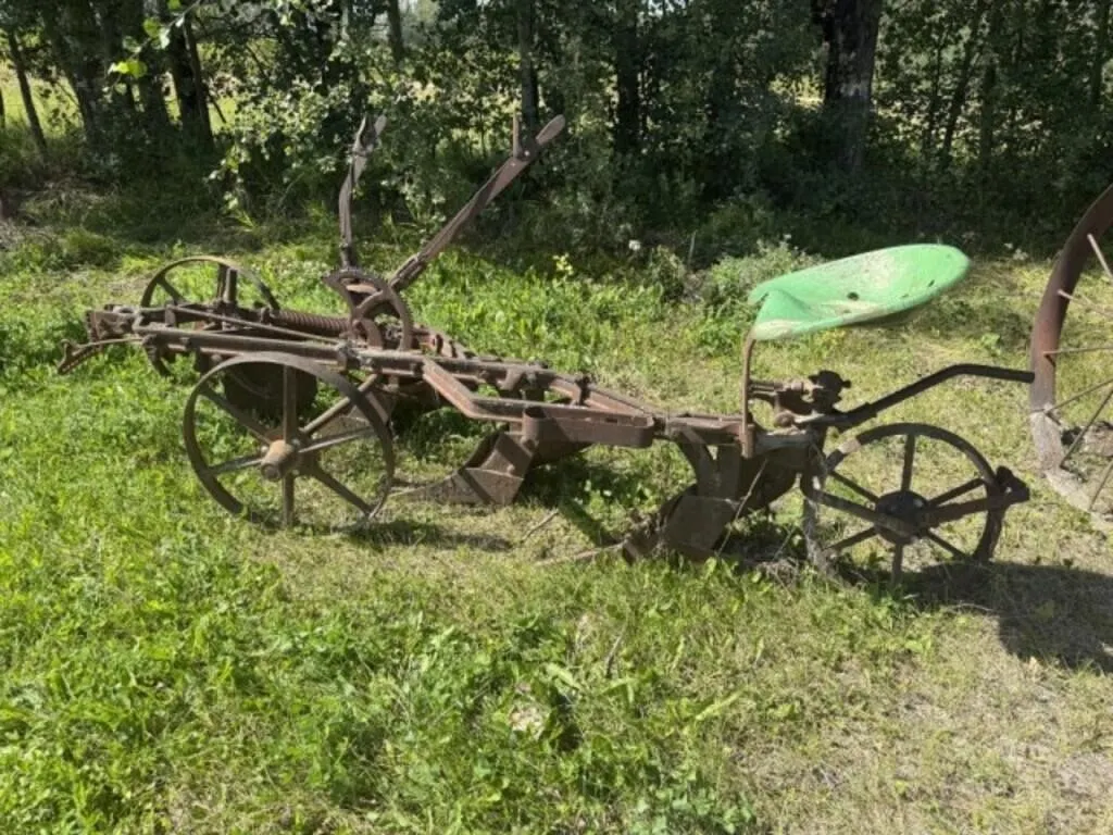 Horse Drawn Cockshutt 3 Bottom Plow c/w Seat