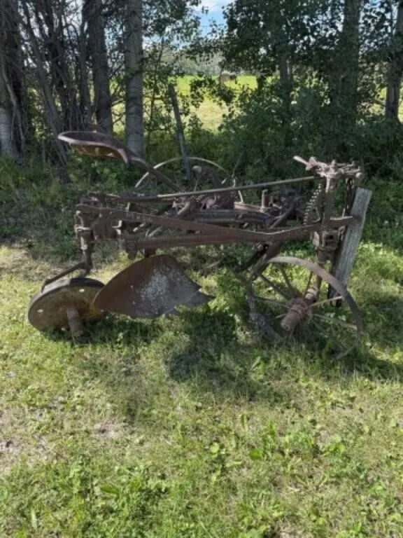 Horse Drawn Massey Harris Sulky Plow c/w Seat