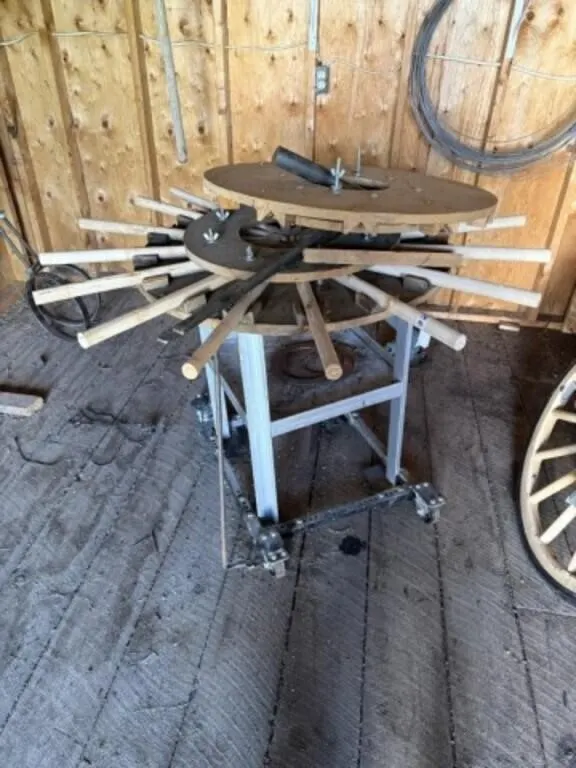 Bearing Wheel Fabrication Table for Wooden Wheels