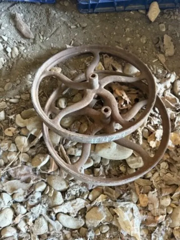 2 - 11" Cast Iron Pulleys