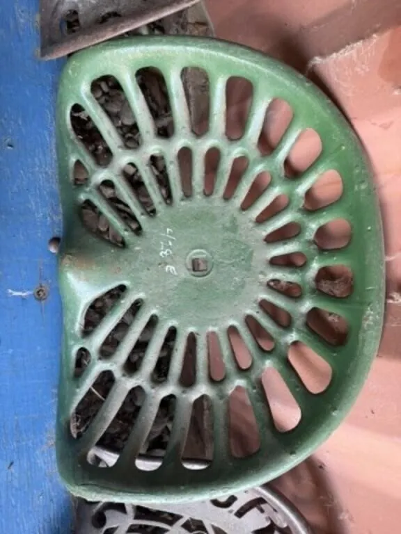 Green Cast Iron Seat