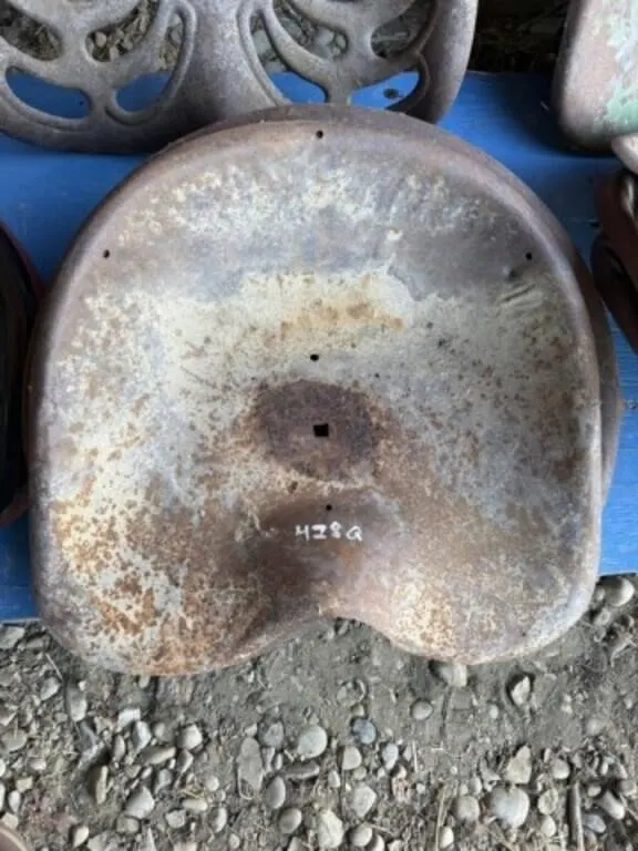 3 Tin Tractor Seats