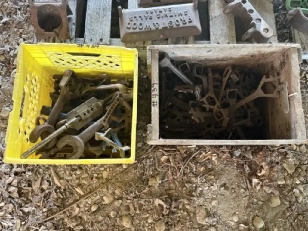 2 Boxes of Old Wrenches