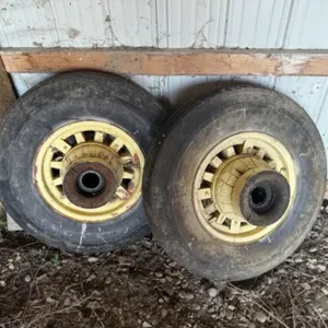 2 - 16" Tires on Wooden Hubs