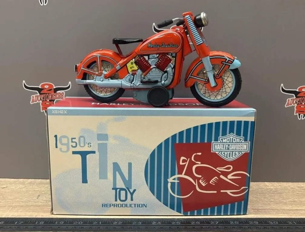 1950�s Tin Toy Harley Davidson Motor Cycle -