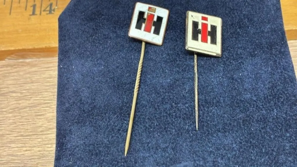 2 Vintage International Harvester Tie Pins. *SC