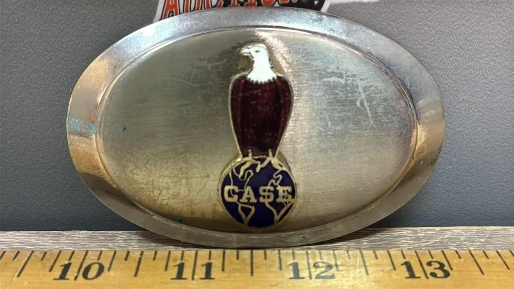 CASE Enamel Painted Eagle Buckle. *SC