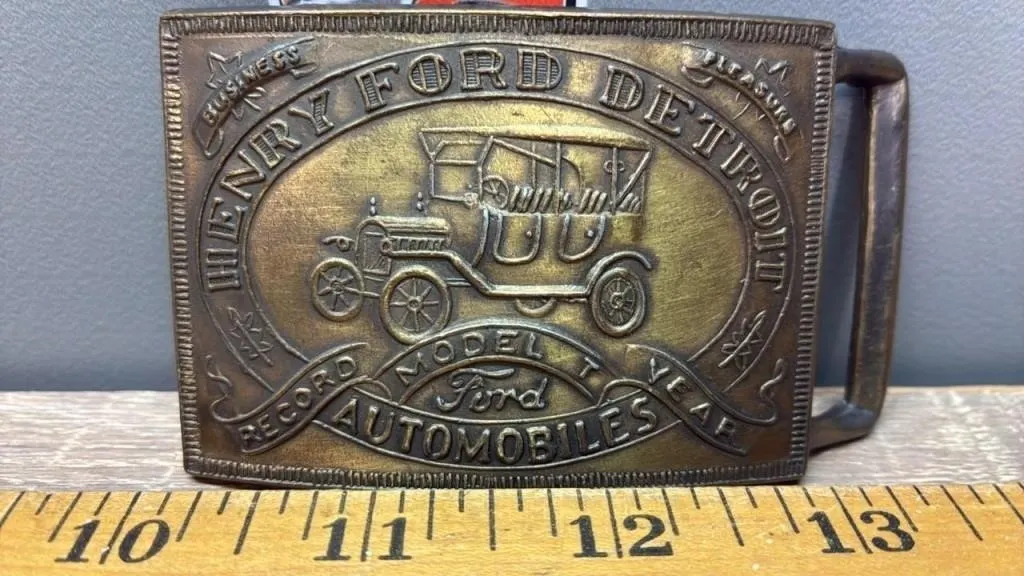 Henry Ford Automobiles Belt Buckle. *SC