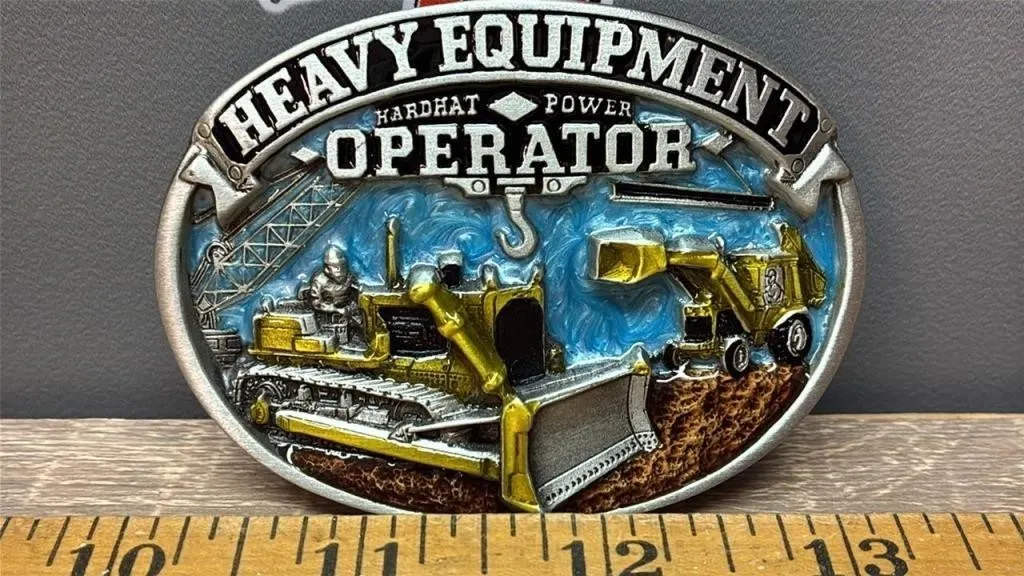 Heavy Equipment Operator Enamel Painted Belt