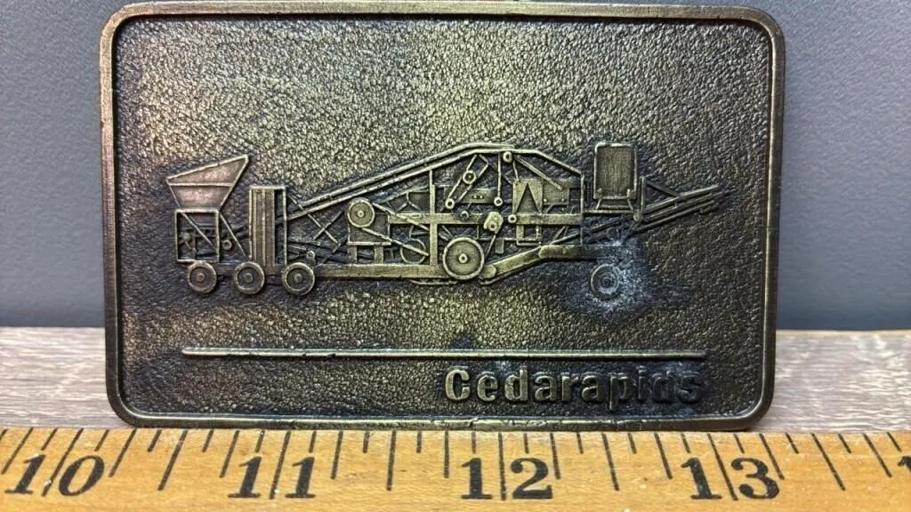 Cedarapids Belt Buckle.