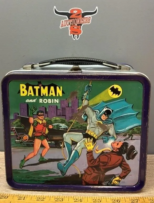 1966 Aladdin Batman & Robin Lunch Box, No