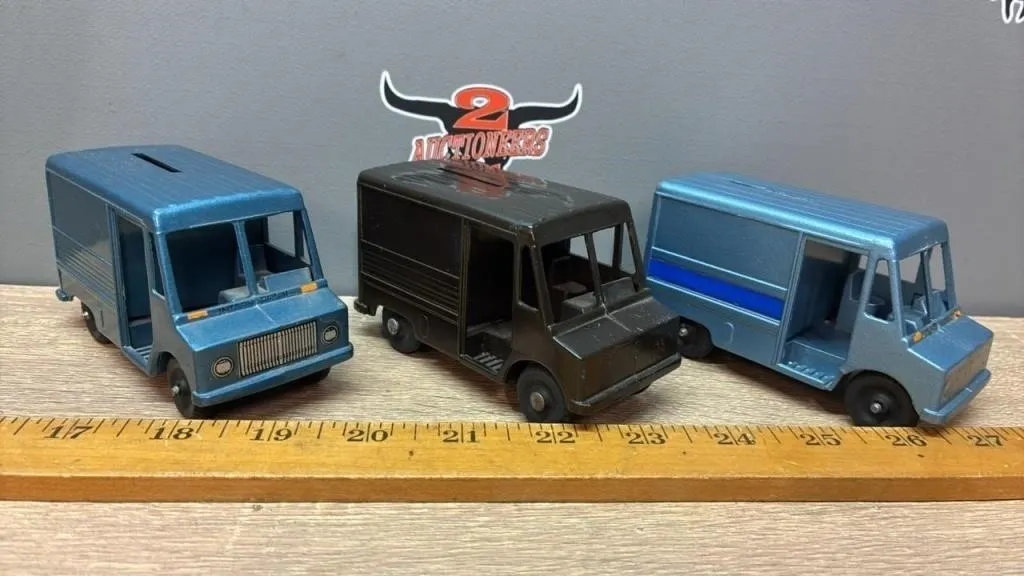 3 Coin Bank Delivery Vans.