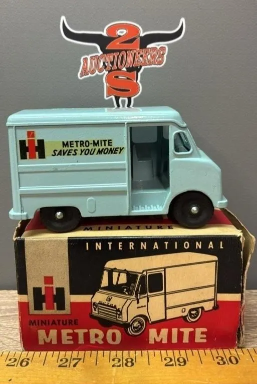 International Harvester Metro-Mite Coin Bank. Box