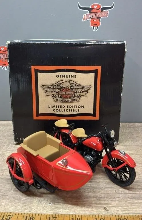 1:12 Die Cast Harley Davidson 1933 Motorcycle