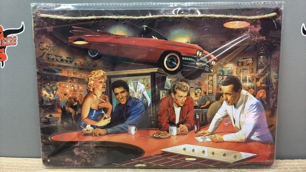 Decorative Tin Sign - Legends. 12�Wx8�H.