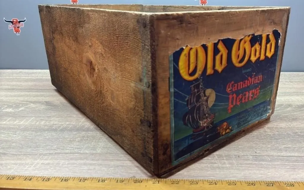 Vintage Wooden Fruit Box. *TS. *NO SHIPPING