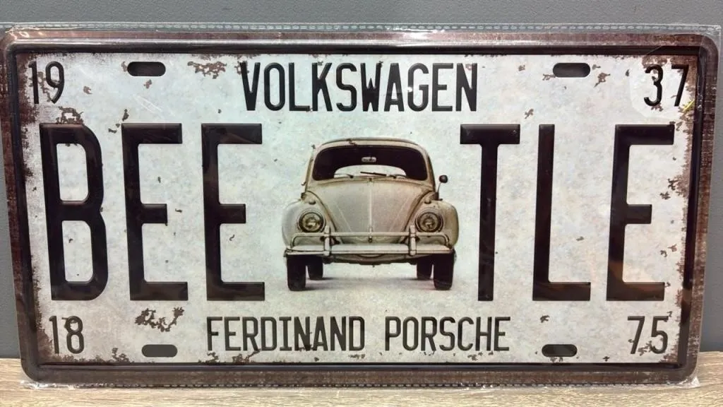 Novelty License Plate - Volkswagen Beetle.