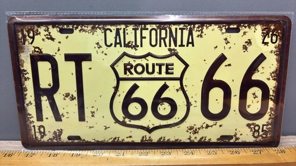 Novelty License Plate - Route 66.