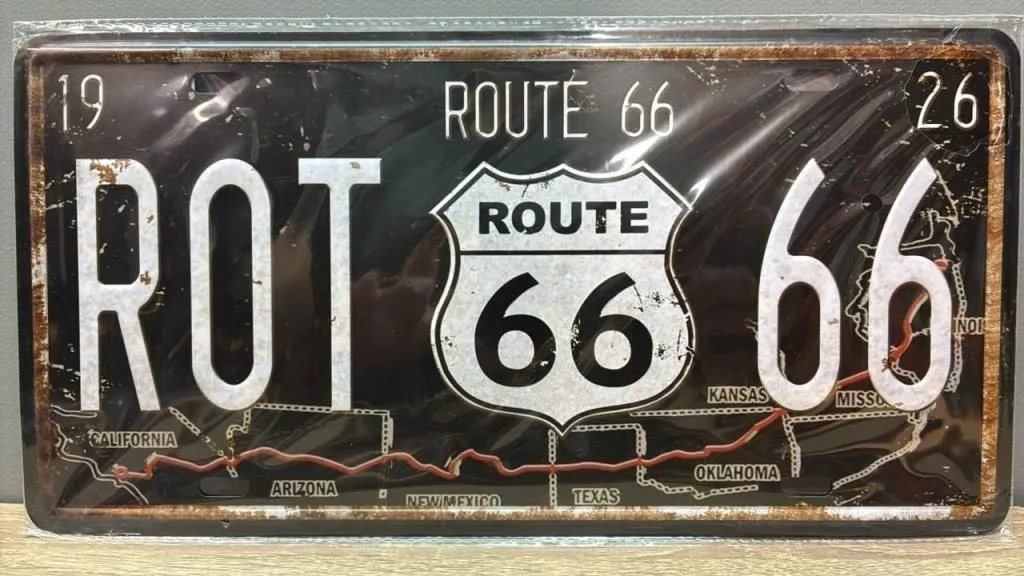 Novelty License Plate - Route 66