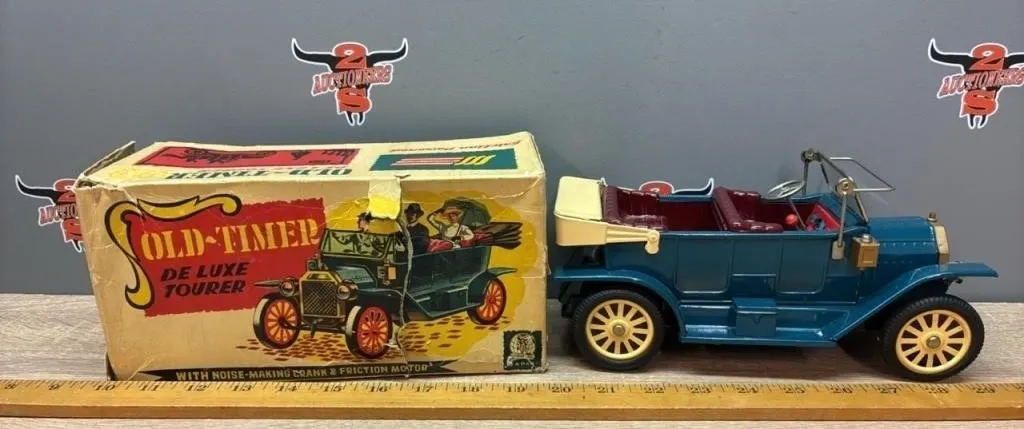 Old Timer Deluxe Touring Car w/Original Box. Box