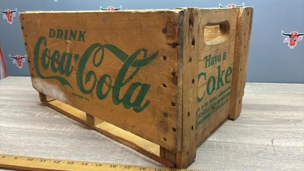 Vintage Wooden Coca-Cola Crate. *TS *NO SHIPPING