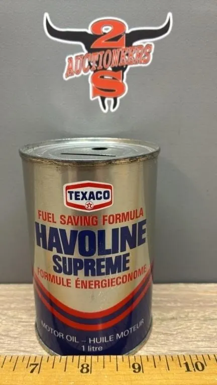 Texaco Coin Bank - Havoline Supreme.