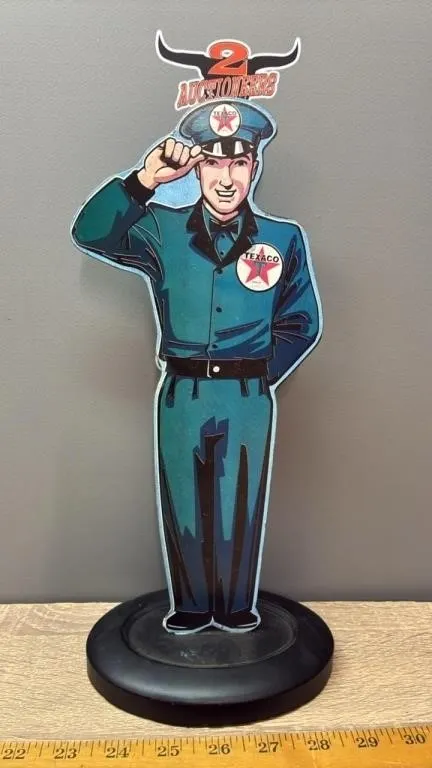 Modern Tin Texaco Attendant. 13�H.