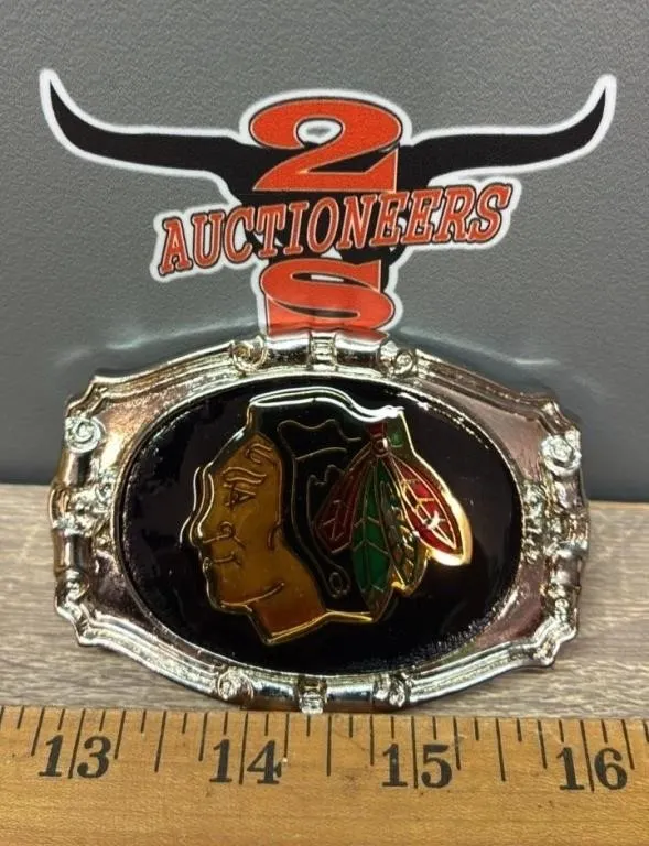 Chicago Blackhawks Belt Buckle.
