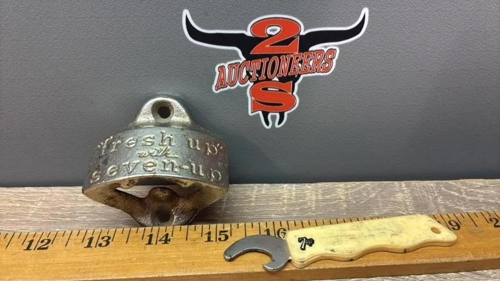 Wall Mount & Handheld 7-UP Bottle Openers.
