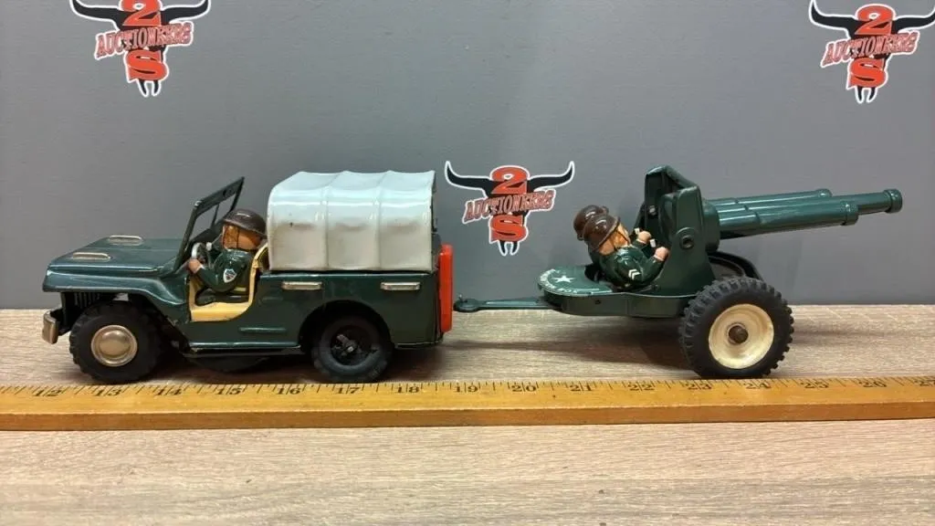 Toy Jeep & Gun Cart. Need To Visit The Motor Pool