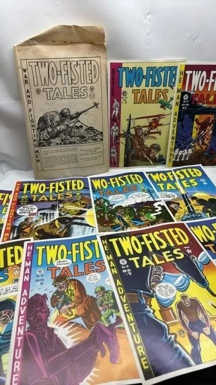 Vintage 1980 Two Fisted Tales Cokic Book cover lot
