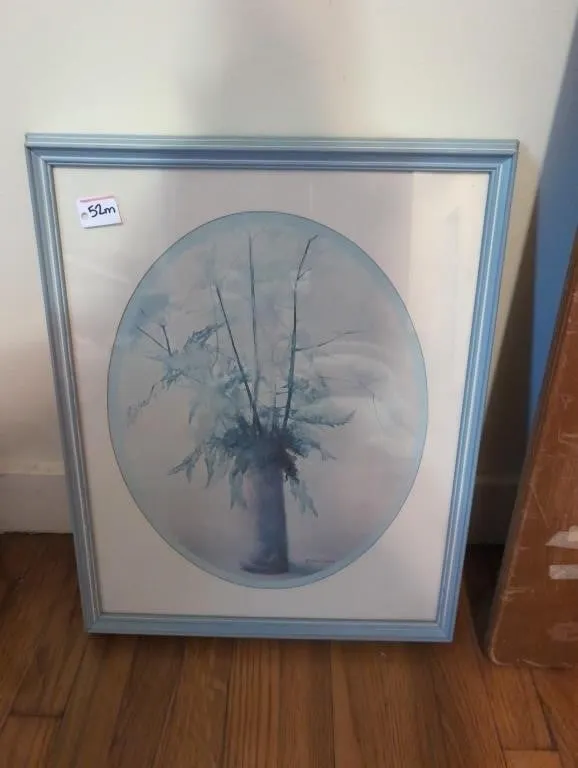 Blue frame picture