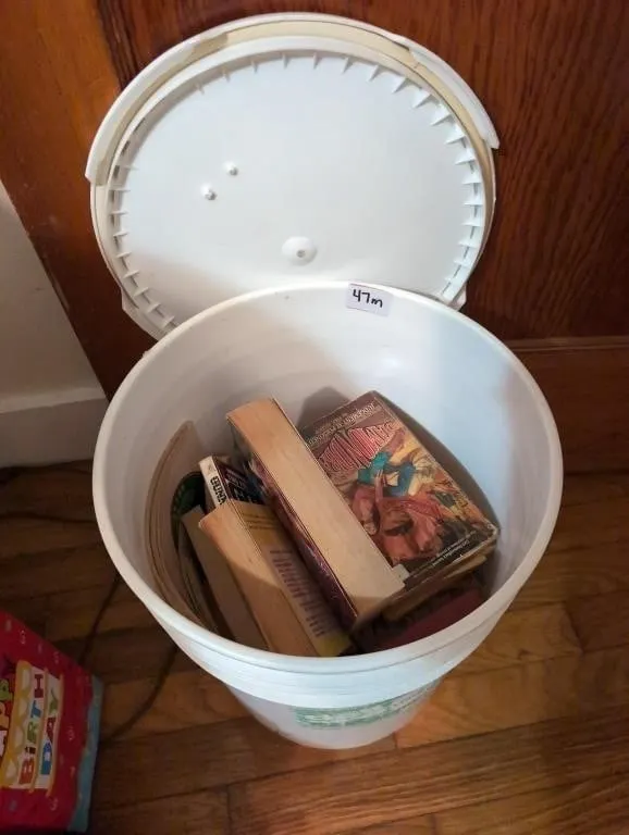 Bucket of books