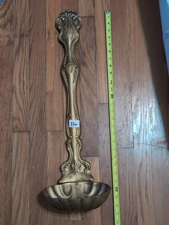 Metal ladle decor