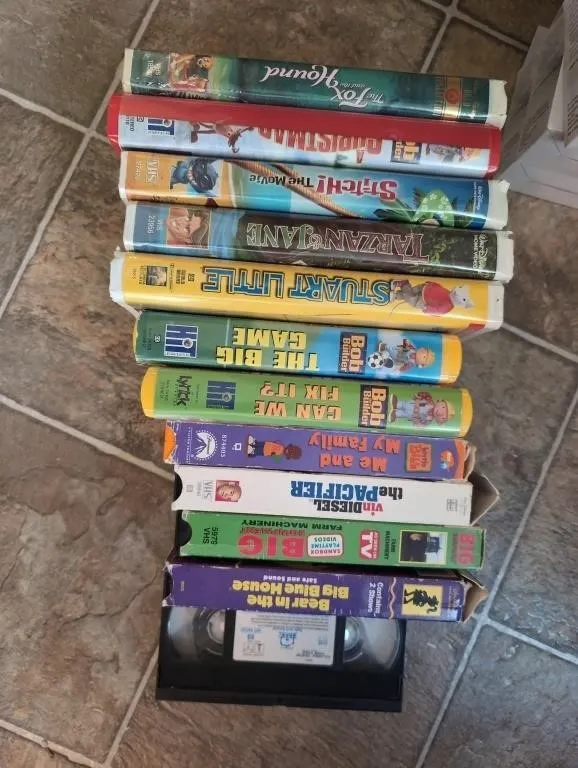 VHS kids tapes