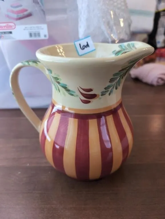 Pitcher by Gail Pittman matches lot 8d