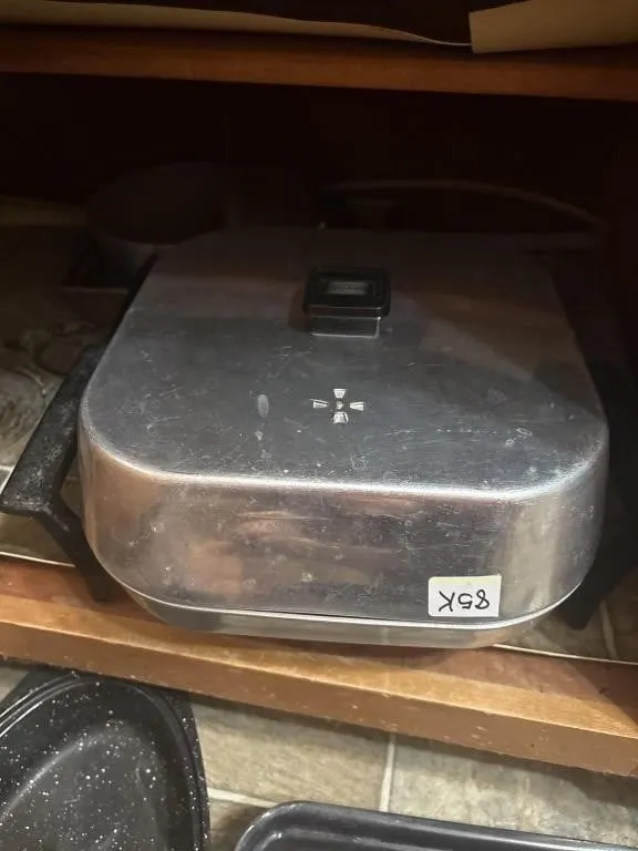 Sunbeam electric skillet, mirro pots and pans,