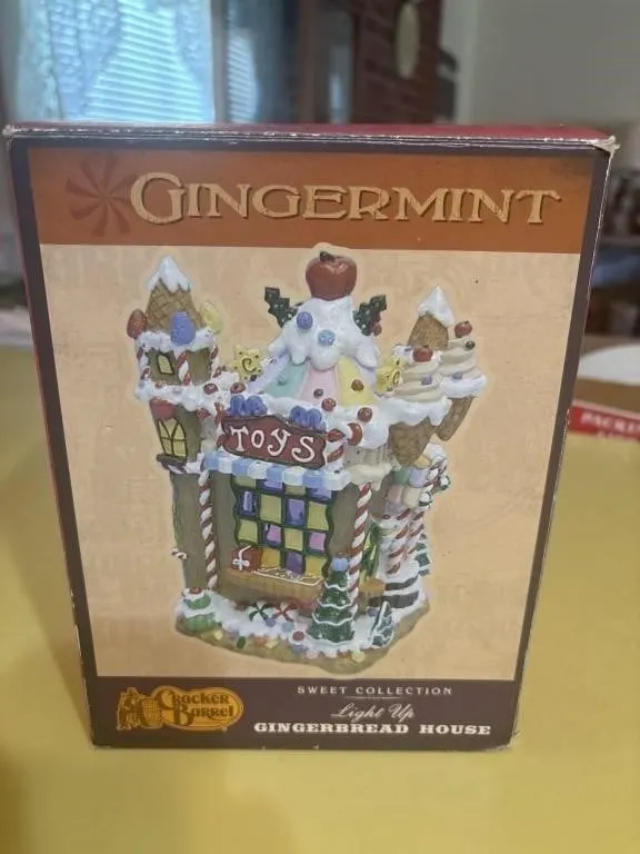 Cracker Barrel light up gingerbread house