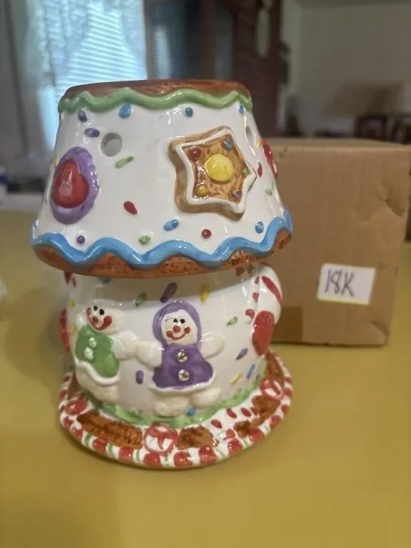 Christmas 2 pc candle holder