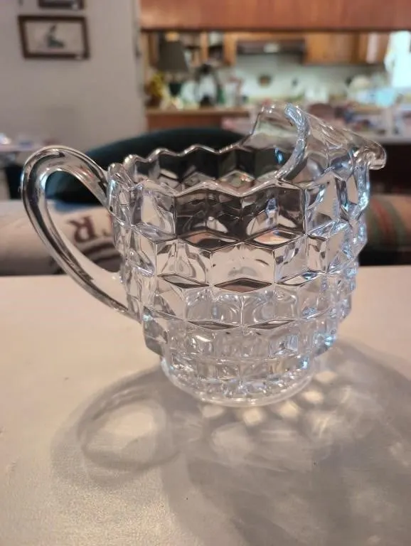 Vintage glass pitcher