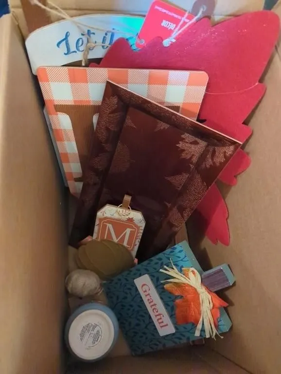 Box of decorations