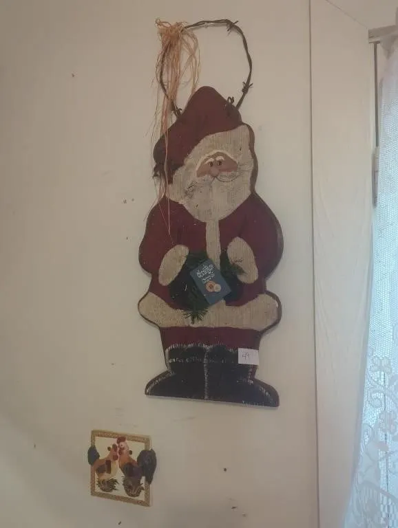 Wooden Santa hanger
